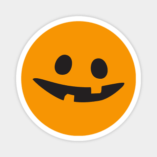 Silly Pumpkin Face Halloween Magnet